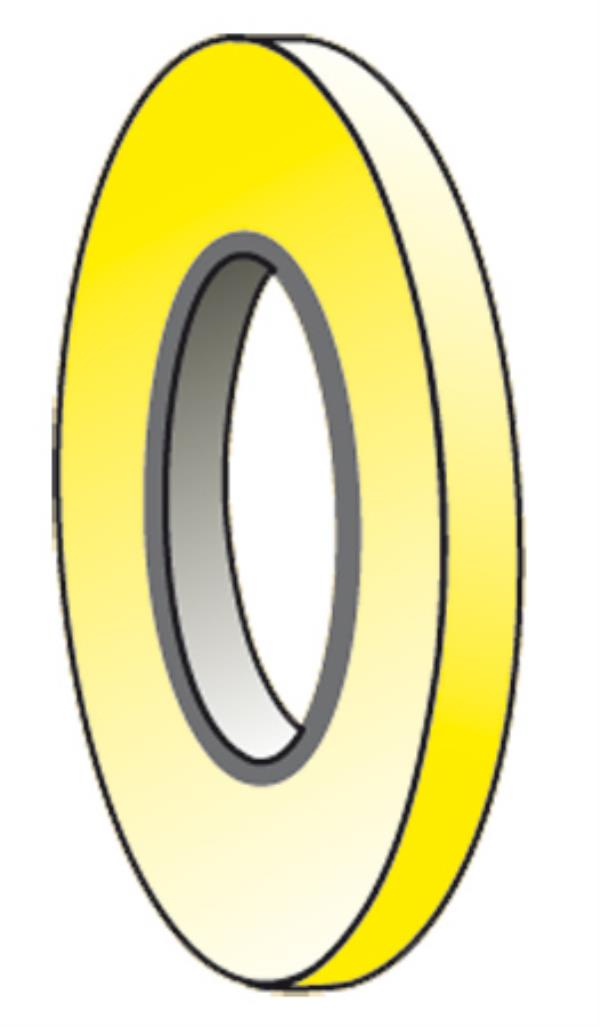 Profitape 80µm, gelb, 3 mm x 18 Meter