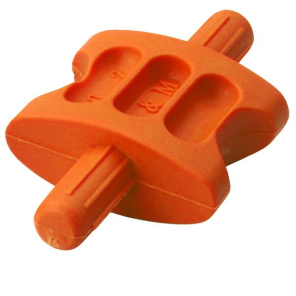 Abstandhalter Zapfendurchmesser 6,8 mm aus Kunststoff 30 mm orange ovale Ausführung, beste Stabilität durch extra grosse Auflagefläche Körperlänge 30 mm