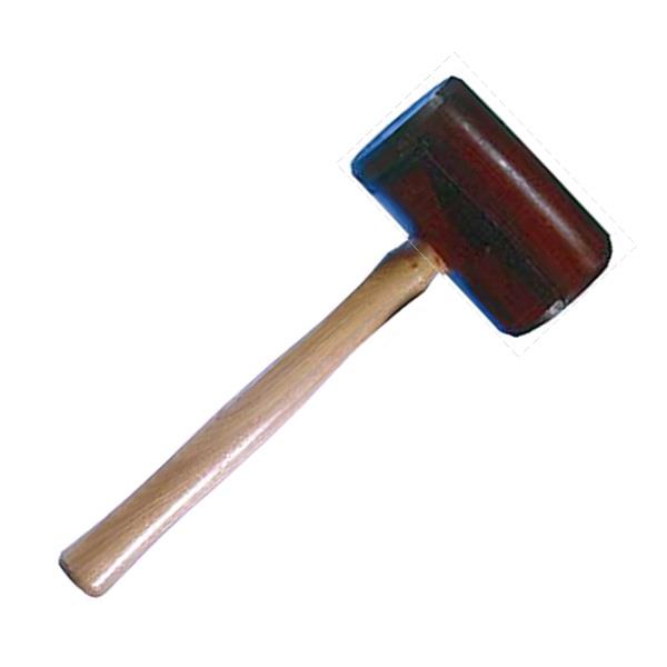 Rohhauthammer Tönnchenform, Kopf 12 x 7 cm, 700 g