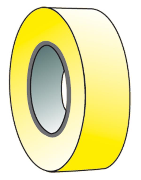 Profitape 80µm, gelb, 12 mm x 18 Meter