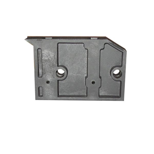 Klemmbacke aus Kunststoff untere Ausbrechform schwarz Unterbauhöhe 35 mm