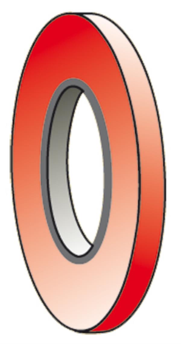 Profitape 50µm, rot, 3 mm x 25 Meter