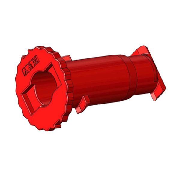 A&MLock Aretierungsbolzen für 50mm Ausbrechwerkzeug Rot