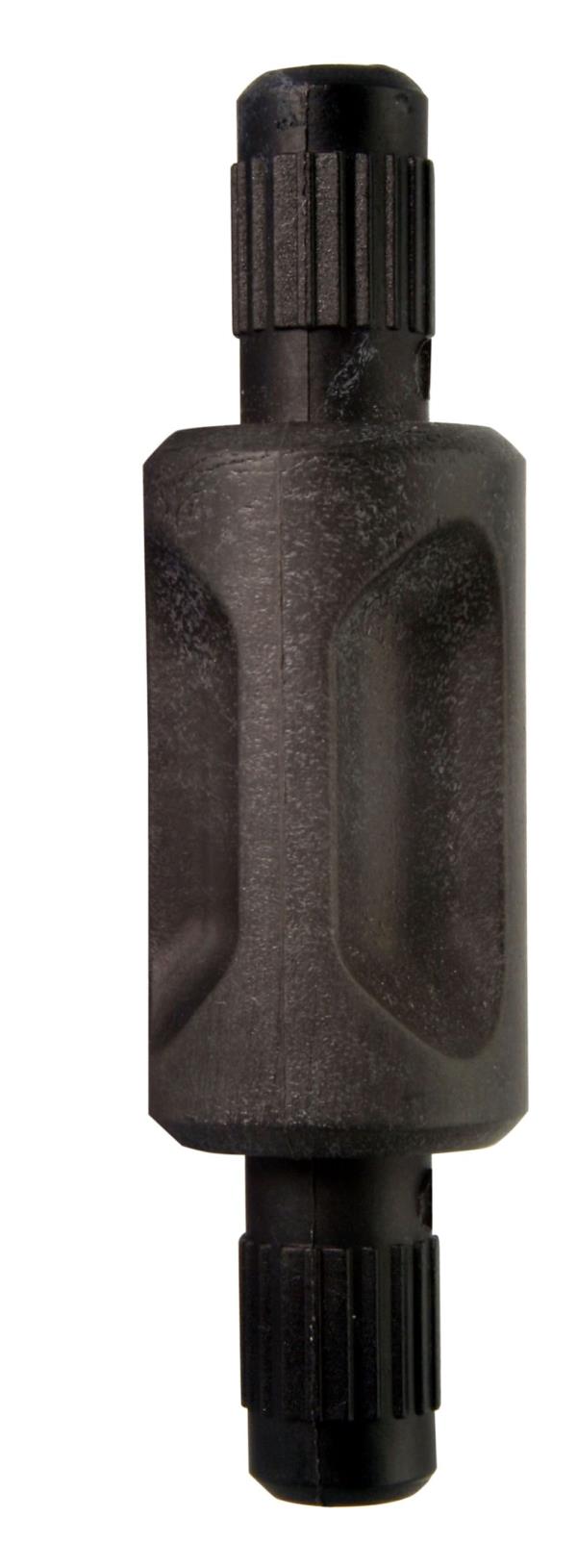 Abstandhalter Zapfendurchmesser 6,8 mm aus Kunststoff schwarz runde Ausführung, Körperlänge = 23 mm