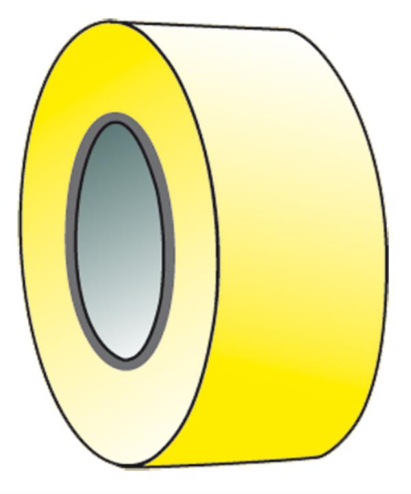 Profitape 80µm, gelb, 20 mm x 18 Meter