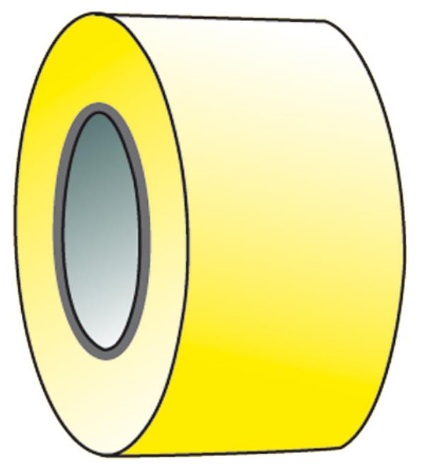 Profitape 80µm, gelb, 30 mm x 18 Meter