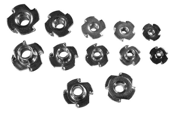 Einschlagmutter verzinkt M5 Durchm. außen = 6 mm, Höhe = 7,9 mm