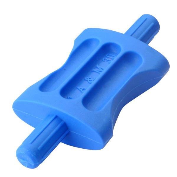 Abstandhalter Zapfendurchmesser 6,8 mm aus Kunststoff RAL 5012 ovale Ausführung, beste Stabilität durch extra grosse Auflagefläche Körperlänge = 23 mm,