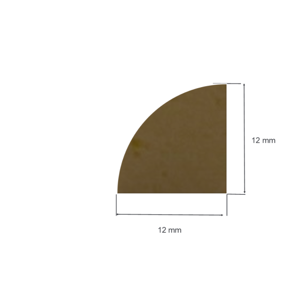 Zellpolyurethan-Profil einseitig abgerundet, ohne Abstandhalter Toleranzen nach DIN 7715 P2 10,0 x 12,0 x 1000 mm 500 KG/m³