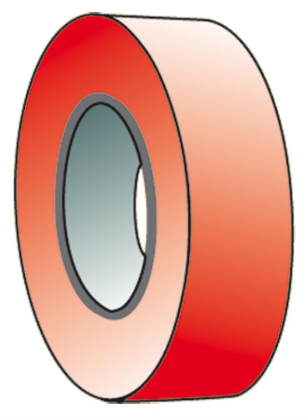 Profitape 50µm, rot, 12 mm x 25 Meter